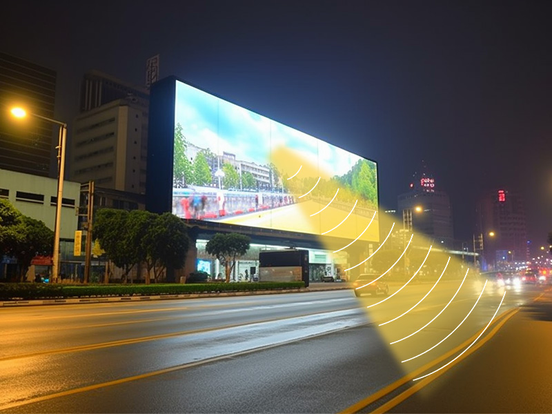 数字标牌、广告机、LED广告屏等场景使用定向音箱