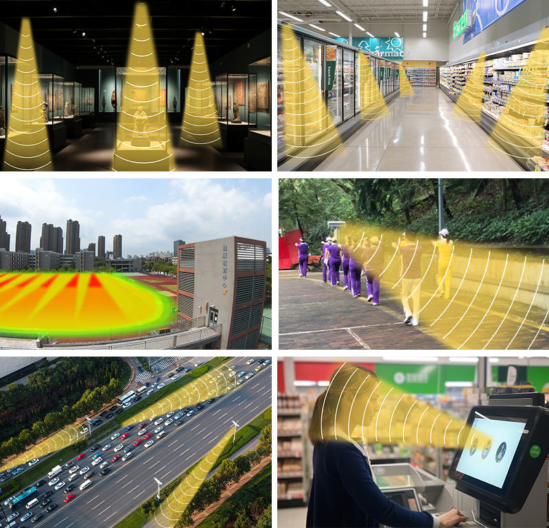 针对不同使用场景，清听声学有不同的定向音箱标准品【